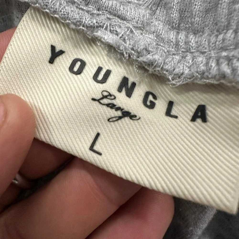 YoungLA Gray Baggy Jogger Sweatpants Size Large